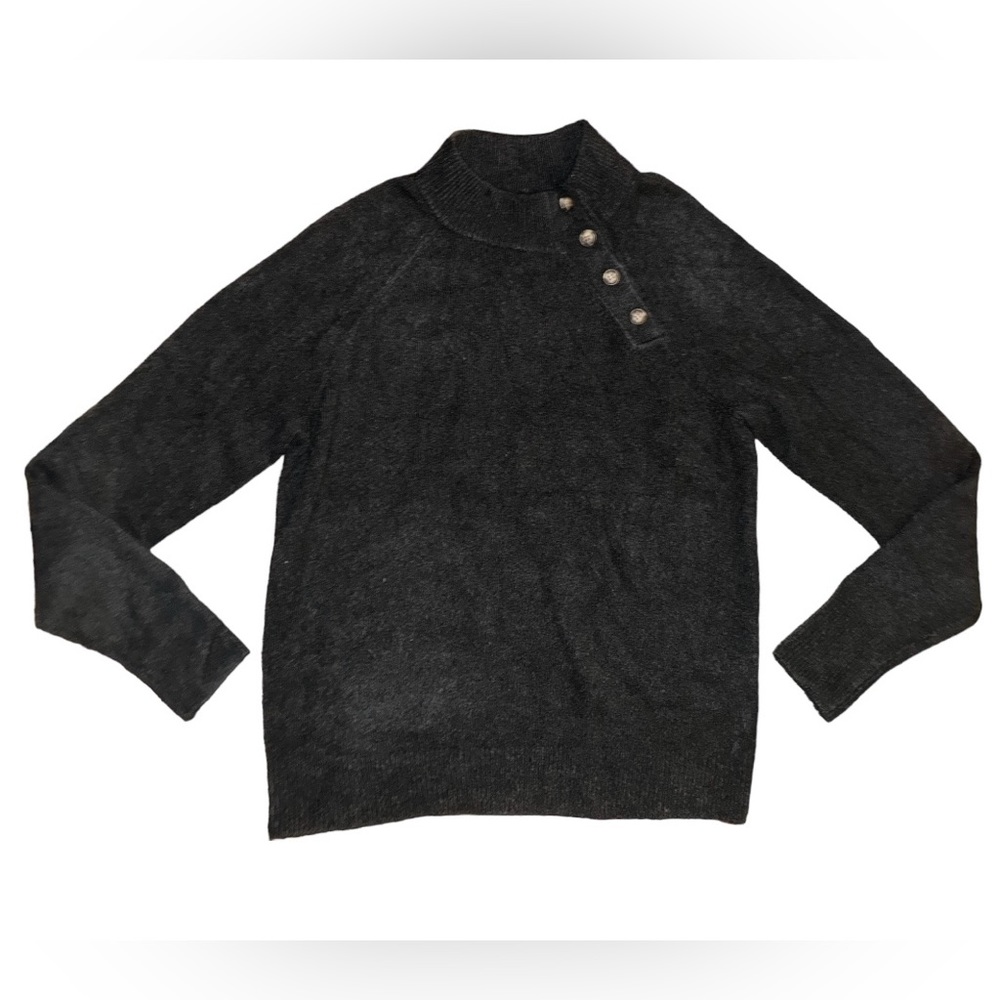 J. Crew Button Extra-soft Wool Blend Sweater